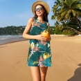 thumbnail image 3 of Lsque Hawaiian Style Pattern Summer Dresses for Women – Sleeveless T-Shirt Swing Sundress, Perfect for the Beach and Casual Days, 3 of 7