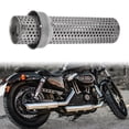 thumbnail image 2 of 51mm Universal Motorbike Exhaust Silencer Exhaust Insert Muffler Pipe Baffle Silver Tone, 2 of 6