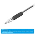 thumbnail image 4 of Uxcell Black Gel Pens,50Pcs Fine Point With Black Soft Grip,0.5mm Roller Ball 150mm, 4 of 7