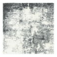 thumbnail image 3 of Unique Loom Soft Touch Shag Collection Area Rug - Kofi (5' 1" Square Smoke Gray/Ivory), 3 of 6