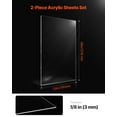 thumbnail image 2 of VEVOR 2-Pack Plexiglass Acrylic Sheets 24 x 48 Inch Plastic Sheets 1/8 Inch Thick, 2 of 9