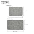 thumbnail image 2 of 2uds Adoquín Antideslizante Baño Alfombras Microfibra Baño Piso Alfombra Memoria Espuma Antideslizante Lavable Alfombra para Sala Habitación/Entrada-Gris, 2 of 5