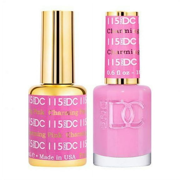 DND DC 115 Charming Pink Gel & Matching Polish Set - DND DC Gel & Lacquer