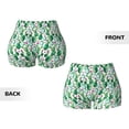 thumbnail image 5 of Vsdgher Cactus Plants print Workout Shorts for Women Seamless Soft Smooth Gym Yoga Scrunch Active Exercise Fitness Shorts, 5 of 8