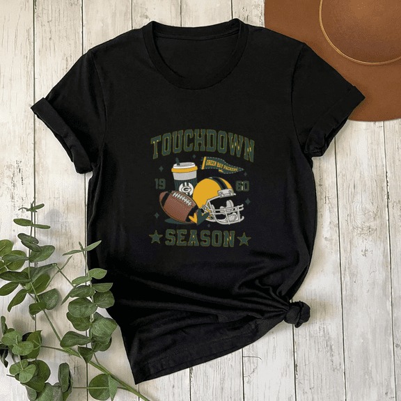 Touchdown Season Retro Style Green Bay Inspired Sports Graphic Unisex T-Shirt up to size 5XL
