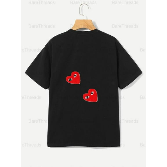 Heart with Eyes T-Shirt - Cool Graphic Tee - Trendy Streetwear , For Men/Women,Up to 5XL