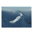 thumbnail image 1 of Nature Cutting Board, Sunny Day in the Mountains Tourist Standing on a Rock Adventurous Lifestyle, Decorative Tempered Glass Cutting and Serving Board, Large Size, Slate Blue White, by Ambesonne, 1 of 1