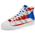 thumbnail image 5 of Aidianart Womens Puerto Rico Flag High Top Shoes High Top Canvas Sneakers Size 6.5, 5 of 5