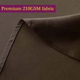 thumbnail image 2 of LAICAIW Nappe Rectangulaire 210 G/m2 - Nappe en Microfibre Imperméable Robuste, Housse de Table Décorative pour Usage Extérieur et Intérieur (Chocolat, 70 x 120 Pouces), 2 of 7