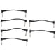 thumbnail image 2 of 6 x Electric Guitar Cables 6 inch 1/4 Right Angle Effect Patch Black, 2 of 5