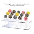 thumbnail image 4 of Cateissary Paquete de 2 soportes para exhibición de dulces, transparentes, 15 agujeros, lavables, para fiestas de bodas, celebraciones,, 4 of 6