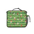 thumbnail image 3 of Football and Silhouette Green Pattern Insulated Lunch Bag with Shoulder Strap and Bottle Holder,Bento School Lunch Bag Box,11x9.5x3.5 Inches, 3 of 5