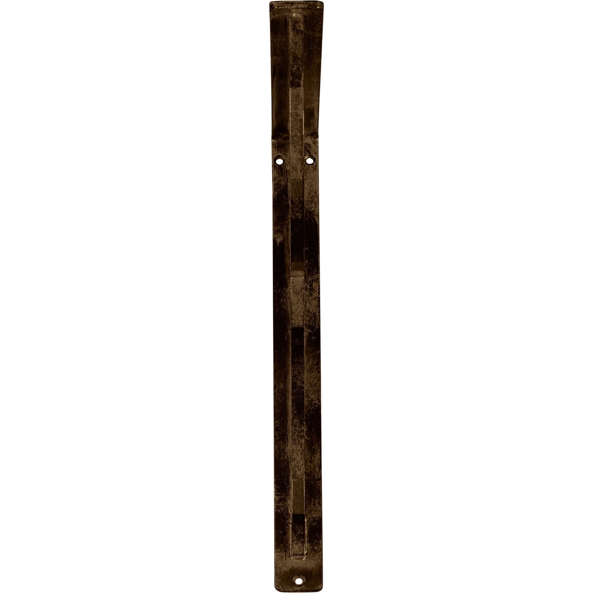 Ekena Millwork 1 1/2"W x 12"D x 15"H Bradford Wrought Iron Bracket, (Single center brace), Antiqued Brass