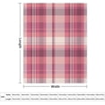 thumbnail image 2 of Check Plaid Pink Flannel Fleece Throw Blanket Soft Blanket for Couch,Cozy,Warm,Lightweight,50x60 Inches, 2 of 6