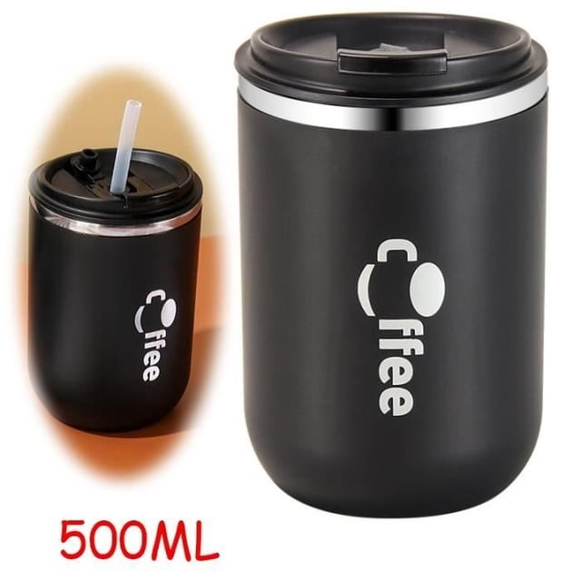 Insulated Food Containers, Portable Coffee Mug, Thermal Container Box, Leakproof Stainless Steel Thermos, for