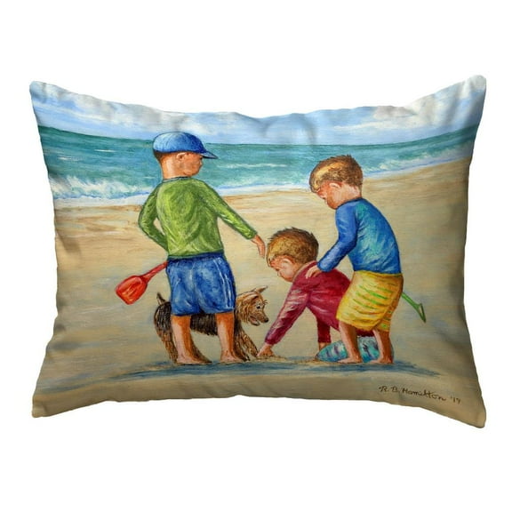 Betsy Drake Interiors Buried Treasure No Cord Pillow 16x20