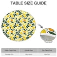thumbnail image 6 of Yellow Lemon Fruits GreenLeaves Pattern Round Fitted Tablecloth with Elastic Edge,Dining Table Cover Waterproof,Outdoor Round Tablecloth for Camping,Dining,Indoor and Outdoor, 6 of 7