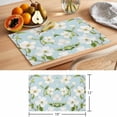 thumbnail image 6 of Flower Floral Placemats Set of 6 Country Branch Leaves Watercolor Blue Place Mats Indoor Wipeable Table Mats Washable Cloth Dining Table Placemats for Kitchen Holiday Party Home Decor 13x19 Inch, 6 of 9