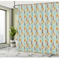 thumbnail image 4 of Ambesonne Spring Shower Curtain, Butterflies Flying Dandelion, 69"Wx84"L, Pale Blue Marigold Red, 4 of 4