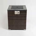 thumbnail image 6 of Spaco 24" Square Propane Gas Fire Pit Table, 50000 BTU Fire Pit, Tile Tabletop with Beautiful Wicker Base for Outdoor as Patio, Deck, Backyard, Brown, 6 of 6
