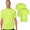 Safety Green 2 Pcs, variant on High Visibility Short Sleeve Workwear Tee, 100% Polyester Hi Vis Unisex Capital Performance T-Shirt ( Safety Green 5 Pack, L)