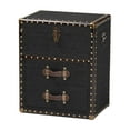 thumbnail image 2 of Baxton Studio Agatha Vintage Storage Trunk, 2-Drawer, Dark Brown, 2 of 11