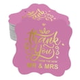 thumbnail image 1 of Inkdotpot Pack Of 50 Real Gold Foil Bracket Shape Paper Tags Thank You From The New Wedding Favor Hang Tags, 1 of 7