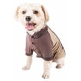thumbnail image 4 of Pet Life ® Active 'Barko Pawlo' Relax-Stretch Quick-Drying Performance Dog Polo T-Shirt, 4 of 9