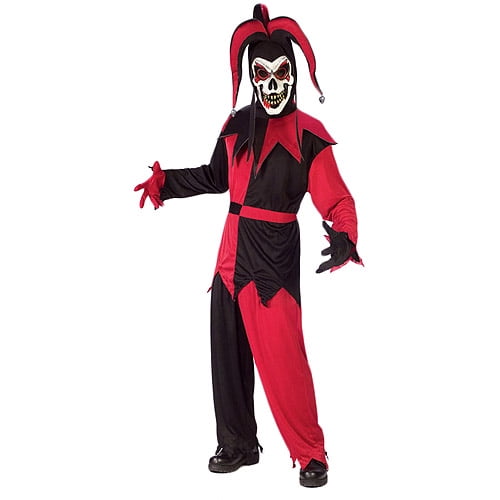 Twisted Jester Adult Halloween Costume, Size: Up to 200 lbs - Walmart.com