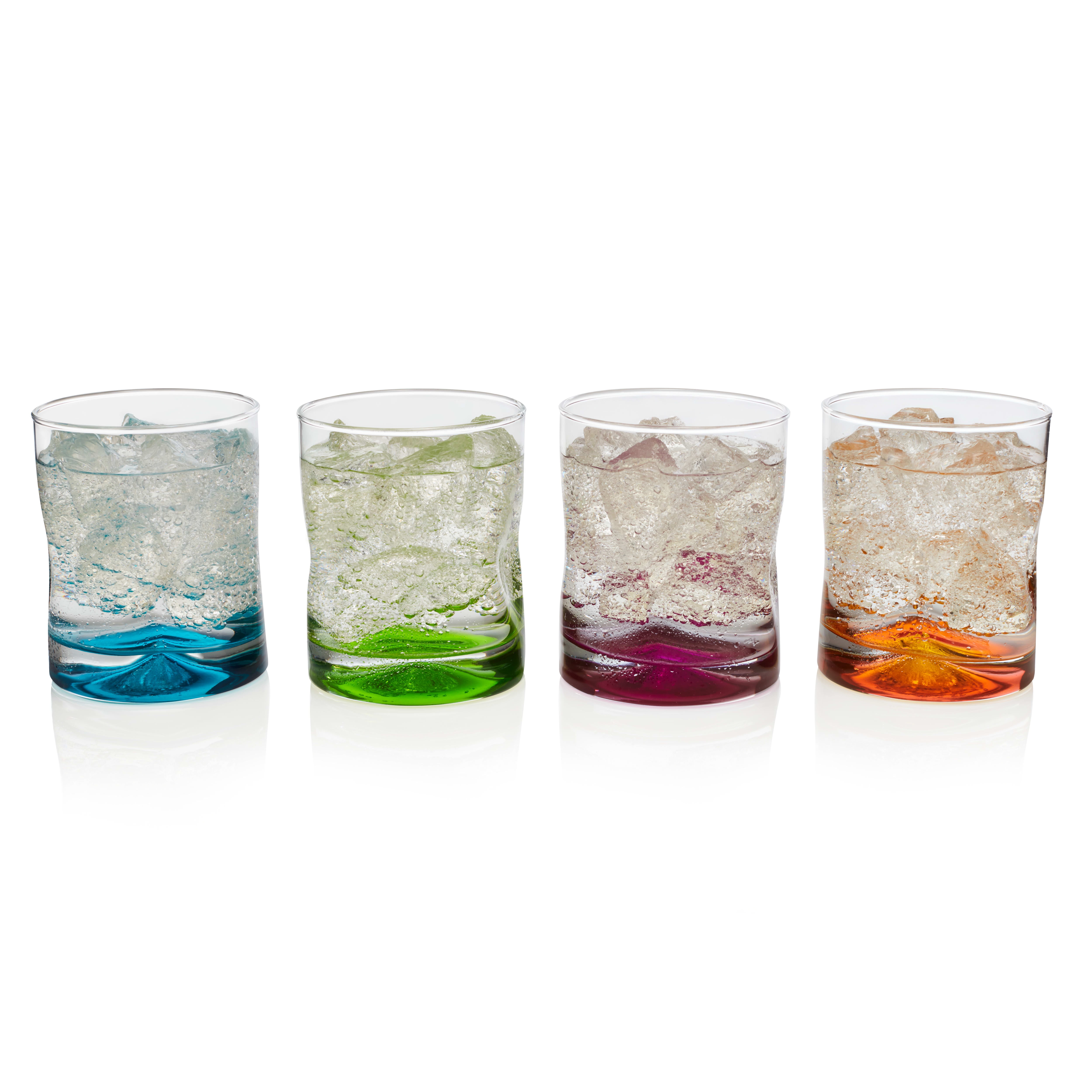 Libbey Impressions Colors Rocks Glasses, Set of 4 - Walmart.com