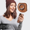 thumbnail image 5 of Classic Wallet Case Compatible with iPhone XR for Men Women, with 360° Rotation Finger Ring Kickstand PU Leather Shockproof Phone Cover with Card Slot for iPhone XR, Brown, 5 of 10