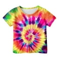 thumbnail image 3 of Girls Shirts Graphic Tie-Dye Short Sleeve Tunic Tee Tops Classic Fit Back To School Clothes for Girls 14-16 Casual Summer Blouse for Girls, 3 of 3