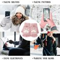 thumbnail image 5 of 2 guantes con forma de pata de gato y funda, de medio dedo, tejidos a mano, cálidos y con funda 758, 5 of 5