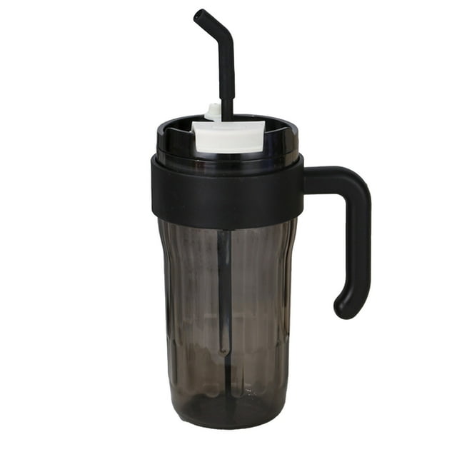 JMYHOAM Home Décoration Tasse d'Eau Anti-Brûlure Tasse d'Eau en Plastique avec Paille Résistante à la Chaleur Tasse d'Eau pour Bar à Glace Grande Capacité Paille Antichoc Tasses d'Eau Portables