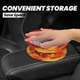thumbnail image 2 of Round Car Trash Can 7×5.9in Waterproof, Durable, Not Easy To Fade, Easy To Install And Disassemble To Prevent Interior Pollution Vector Camouflage Pattern Orange Red_4, 2 of 7