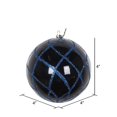 thumbnail image 3 of Vickerman MT198031D 4 in. Midnight Blue Candy Glitter Net Ornament - 3 per Bag, 3 of 3