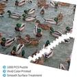 thumbnail image 2 of Rateoe Mallard Ducks Swimming Pattern Wooden Picture Puzzle ,1000 Piece Jigsaw Puzzle ,Family Fun Puzzle, Home Décor Puzzle, Gift Puzzle(Horizontal style), 2 of 9