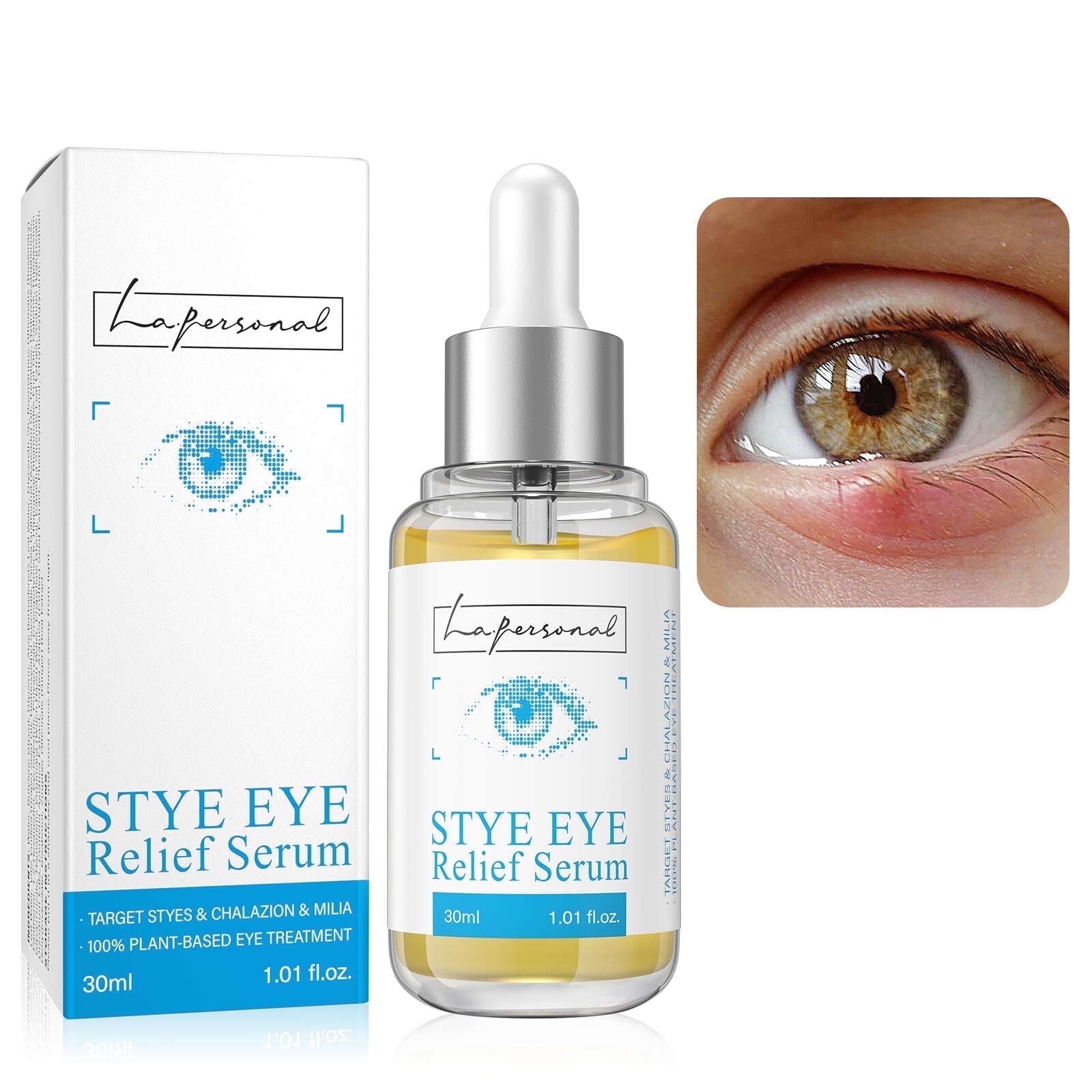 Stye Eye Treatment Serum Natural Remover with Styes Chalazion and Blepharitis, 1.01 Fl
