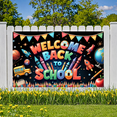 thumbnail image 6 of Decorative Design Welcome Banner Colorful Letters Globe Decoration for School Party Classroom Event Student Celebration, 6 of 9