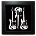 thumbnail image 1 of Music Classical Instrument Bass Playing Black Square Frame Picture Wall Tabletop, 1 of 3
