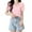 Pink, variant on PADFRYBK Summer T-Shirt For Women Casual V-Neck Pullover Short Sleeve Tops Go Anywhere Solid Color Loose Casual Tunic Blouses