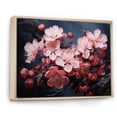 thumbnail image 2 of Designart "Cherry Blossoms Tree at Night in Pink II" Floral Framed Wall Art - Traditional Pink Cherry Entryway Framed Wall Art, 2 of 6