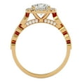 thumbnail image 3 of SuperJeweler 1 1/3 Carat Halo Diamond Engagement Ring in 14 Karat Yellow Gold for Women, 3 of 6