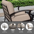 thumbnail image 5 of Gotland 5 Piece Aluminum Patio Furniture Set,Modern Metal Outdoor Patio Furniture w/5.1'' Thick Cushion and Rectangular Coffee Table,Patio Conversation Sets for Porch,Deck,Sand, 5 of 5
