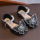 thumbnail image 1 of Puntoco Sandalias De Verano Para Bebés,Sandalias Para Niñas Zapatos De Princesa Con Lazo Suela Suave Para Bebé Zapatos De Baile Con Diamantes Brillantes Zapatos De Rendimiento Negro 23, 1 of 6