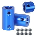 thumbnail image 2 of Aluminum Flexible Shaft Coupler Coupling Bore 3D-Printer Part Blue Stepper Motor 2pcs 6-8mm, 2 of 9
