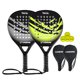 thumbnail image 1 of CAMEWIN 2 Palas de Pádel con Fundas, 2 Raquetas y 4 Pelotas,Kit de Raquetas para Pádel Fabricadas 100% Fibra de Carbono y Núcleo de Espuma Flexible de Memoria EVA, para Principiantes e Intermedios, 1 of 8