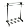 Organize It All Adjustable Garment Rack with Storage Shelves, 59 in x 70 in x 17 in