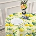 thumbnail image 6 of Coolnut 60" Lemon Round Tablecloth, Waterproof Tablecloth Stain Resistant and Wrinkle Decorative Patio Table Cloths for Kitchen Dinning Room Party Home Garden Picnic, 6 of 7