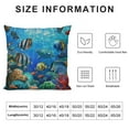 thumbnail image 5 of ONETECH Ocean Pillow Case Seaworld  Square Cushion Cover Standard Pillowcase for Men Women Home Decorative Sofa Armchair Bedroom Livingroom, 5 of 5